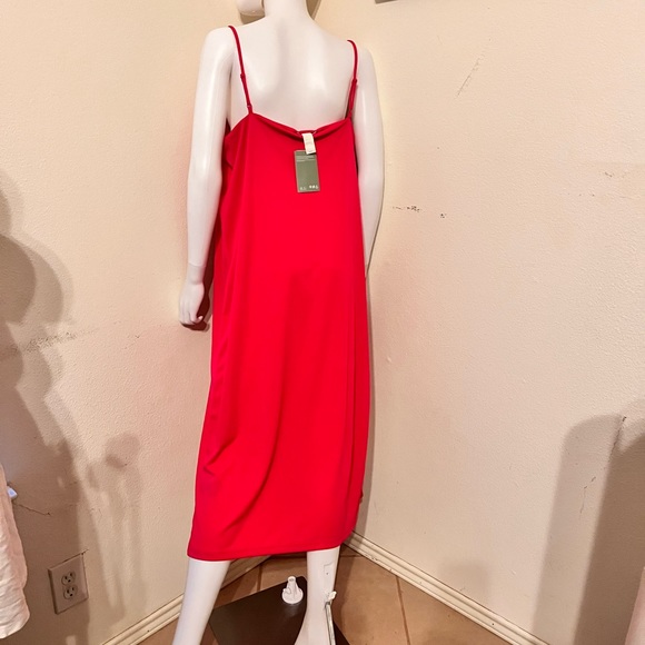 Cowl Neck Midi Slip Dress - Picture 2 of 5